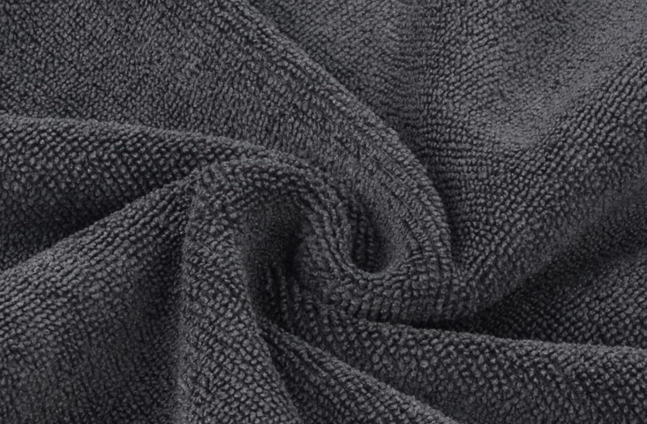 Microfiber Cleaning Cloth Ultra Absorbent Softer Towel Reusable Cloth No Streak Lintless Cleaning Clothes for Home, Kitchen, Car, Window Use 12X12 Inch Slate Grey 6 Pack